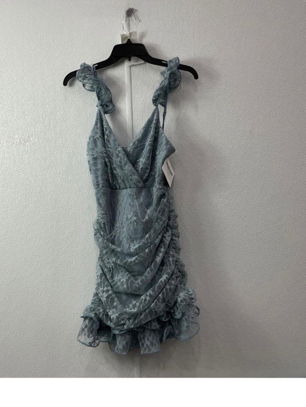 NWT Angel Biba Blue Sleeveless Lace Dress, Small